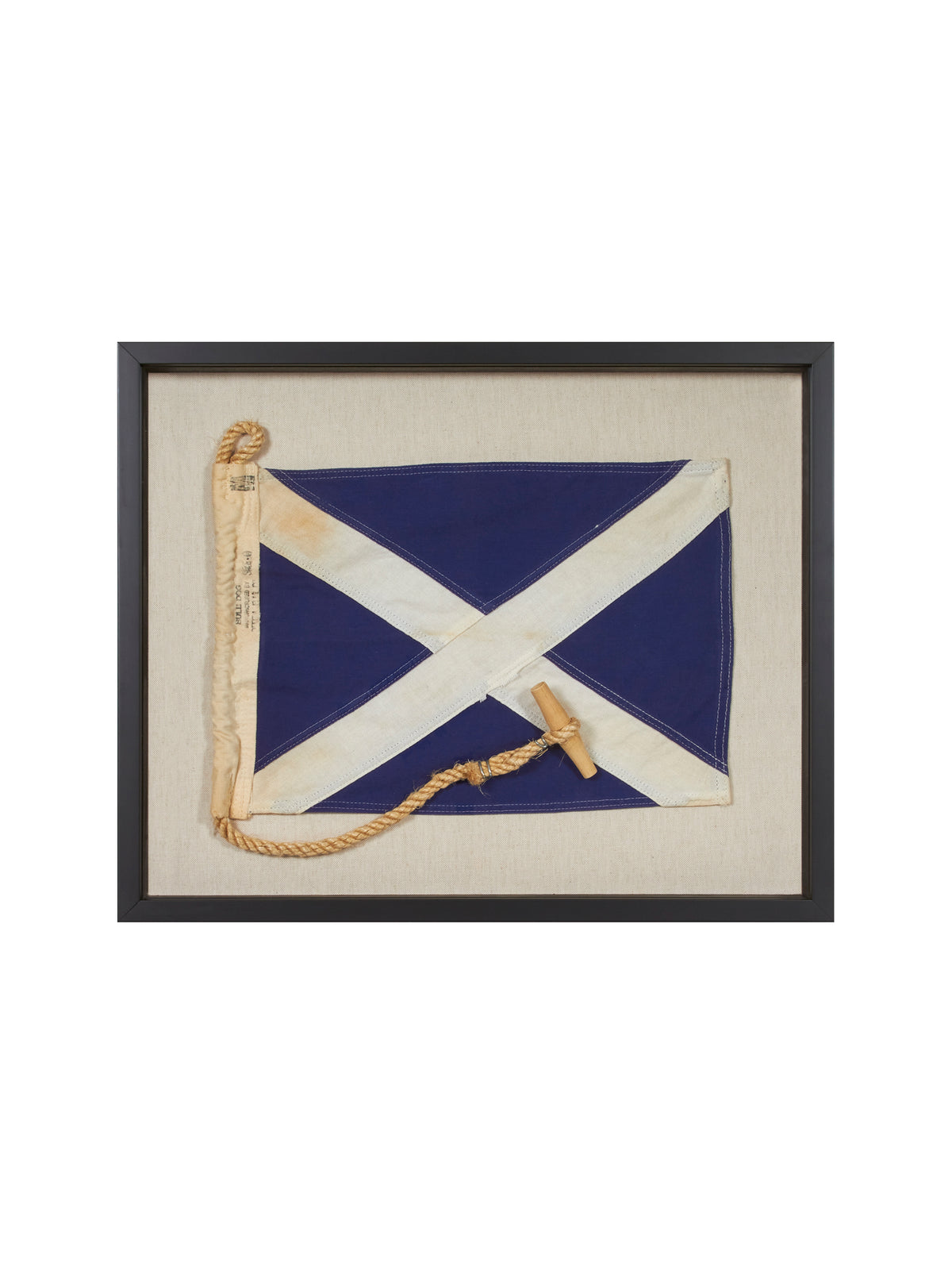Vintage 1930s International Code Sailing Flag M Weston Table