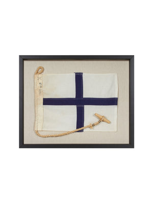  Vintage 1930s International Code Sailing Flag X 