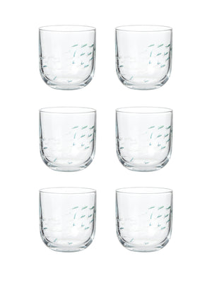  Vintage Italian Etched Fish Glasses Weston Table 