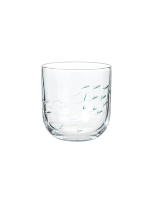  Vintage Italian Etched Fish Glasses Weston Table 