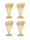 Vintage Italian Waffle Ice Cream Cone Cups Set of Four Weston Table