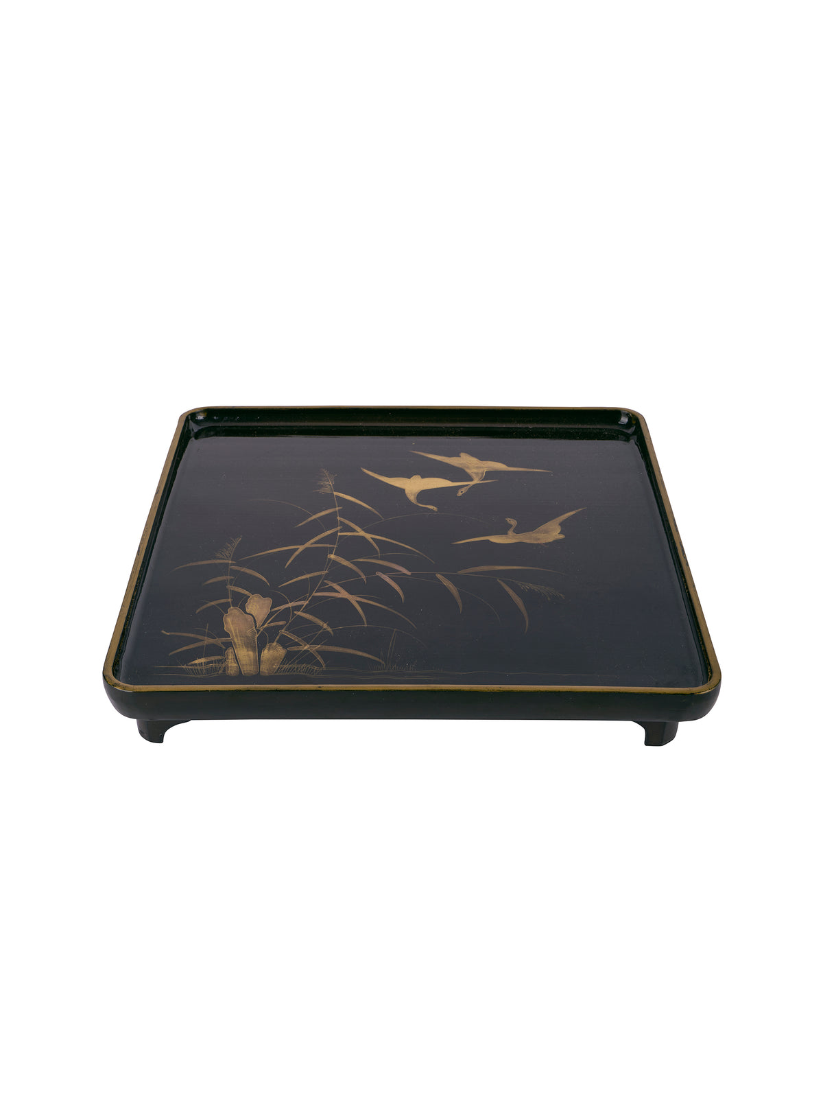 Vintage Japanese Lacquerware Footed Plate Two Weston Table