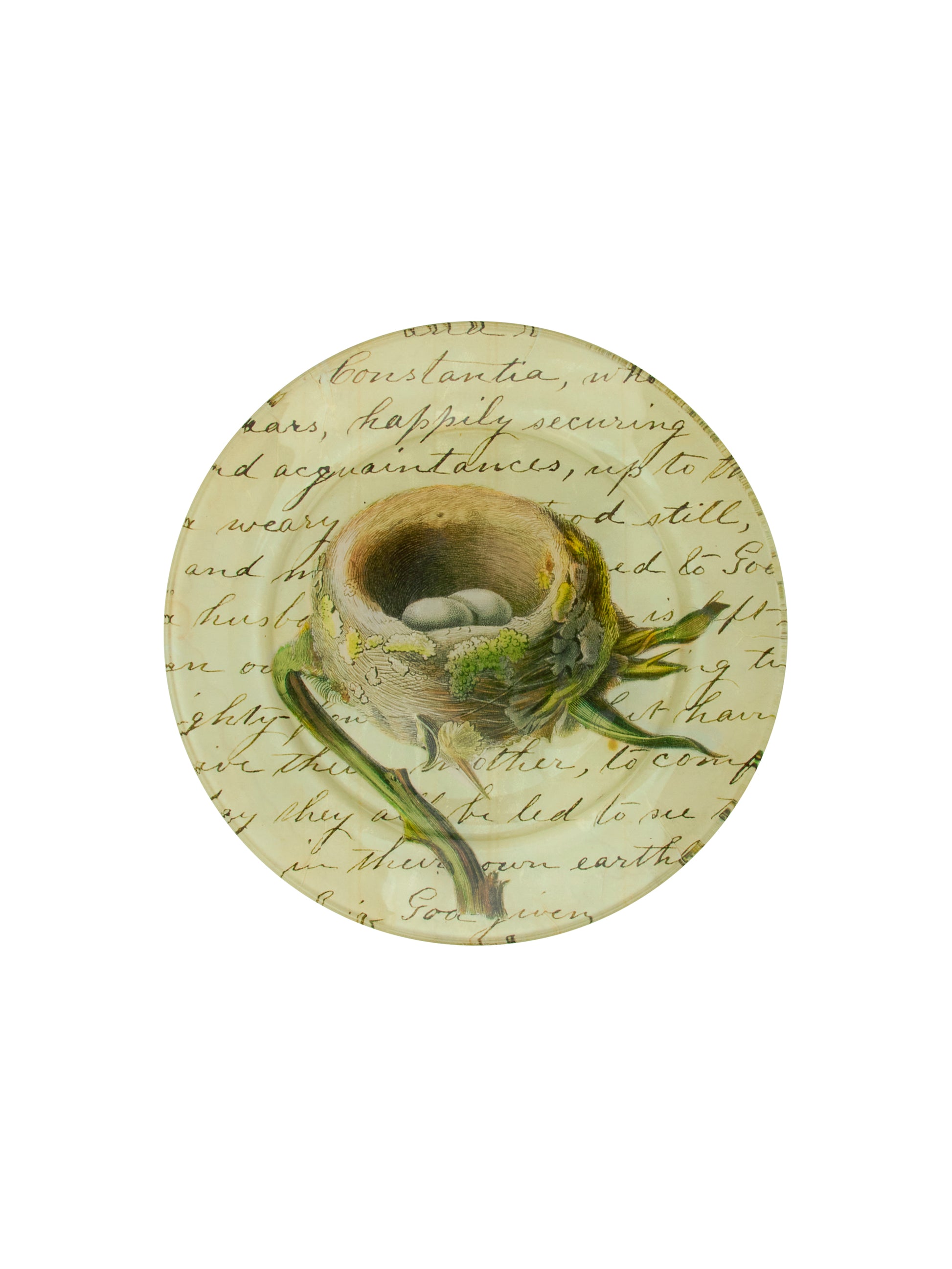 Vintage John Derian Bird Nest Round Plate Weston Table