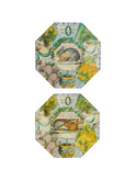 Vintage John Derian Decoupage Rabbit Plate Pair Weston Table