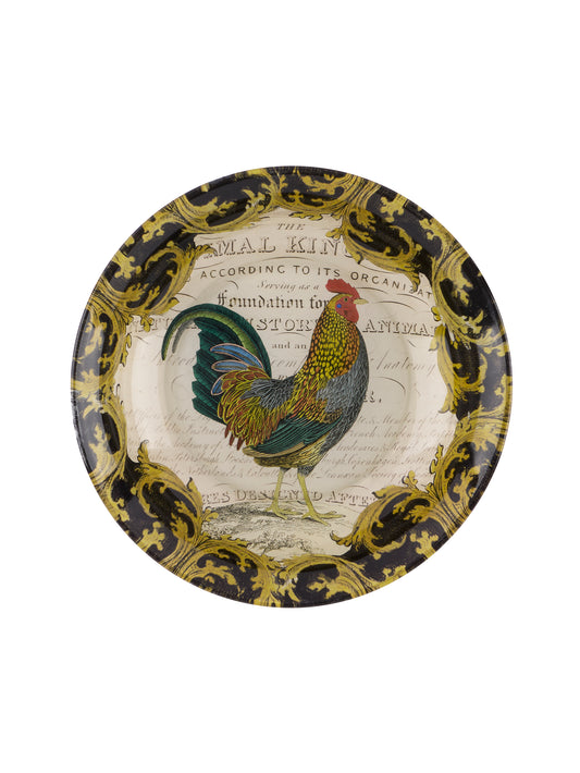 Vintage John Derian Decoupage Rooster Bowl Weston Table