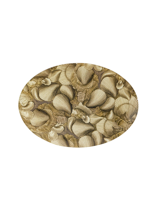 Vintage John Derian Decoupage Shell Oval Plate Weston Table