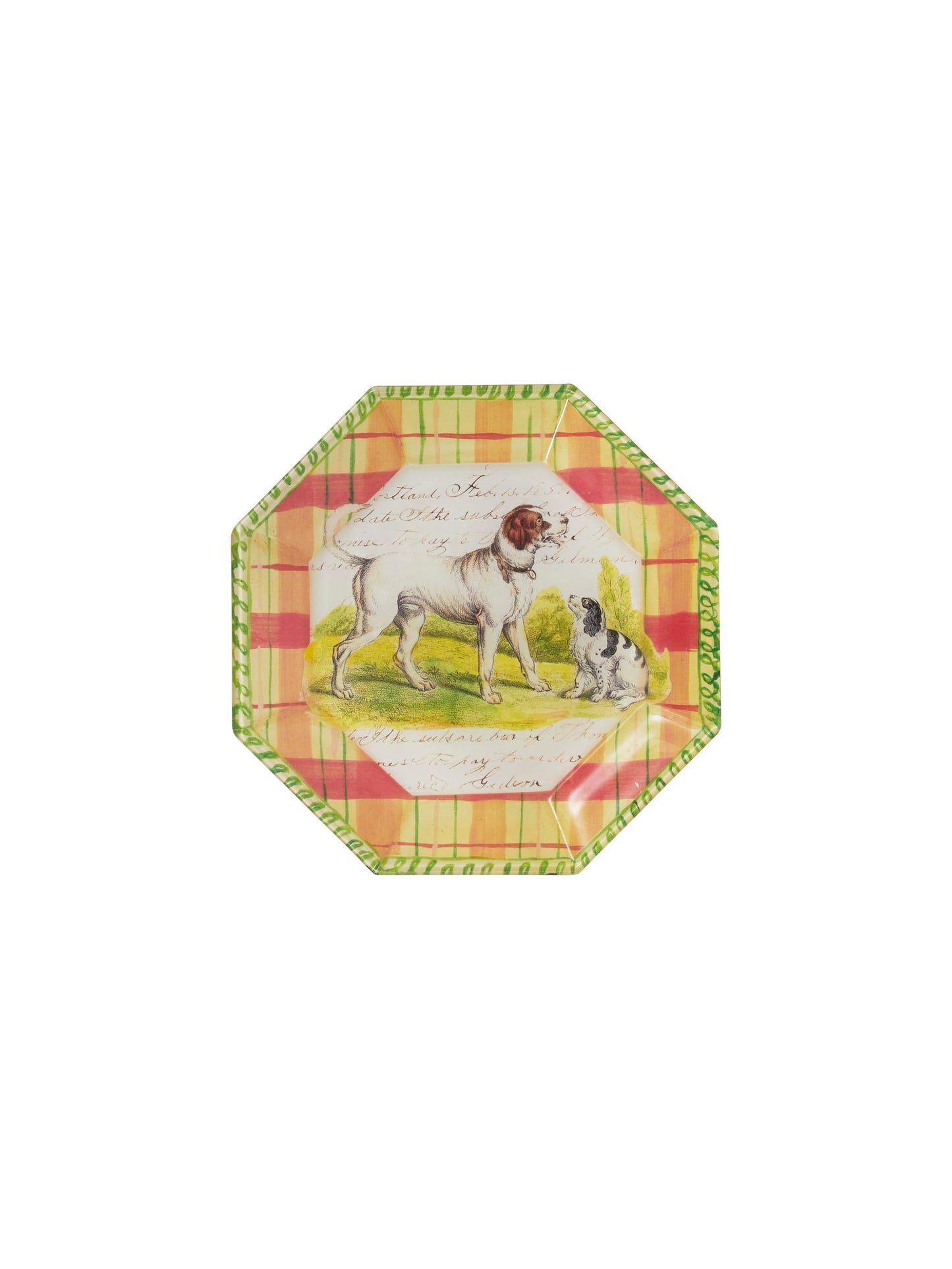 Vintage John Derian Dog Plate Trio Weston Table