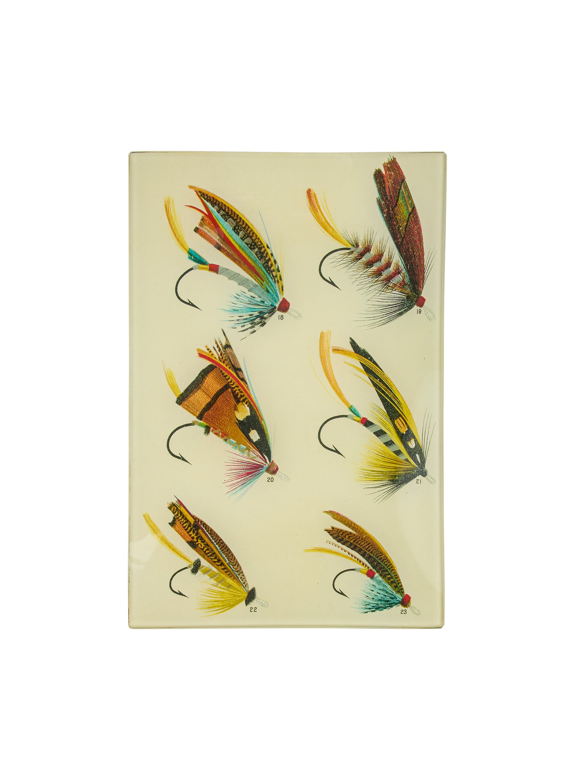 Vintage John Derian Fishing Flies Tray Weston Table