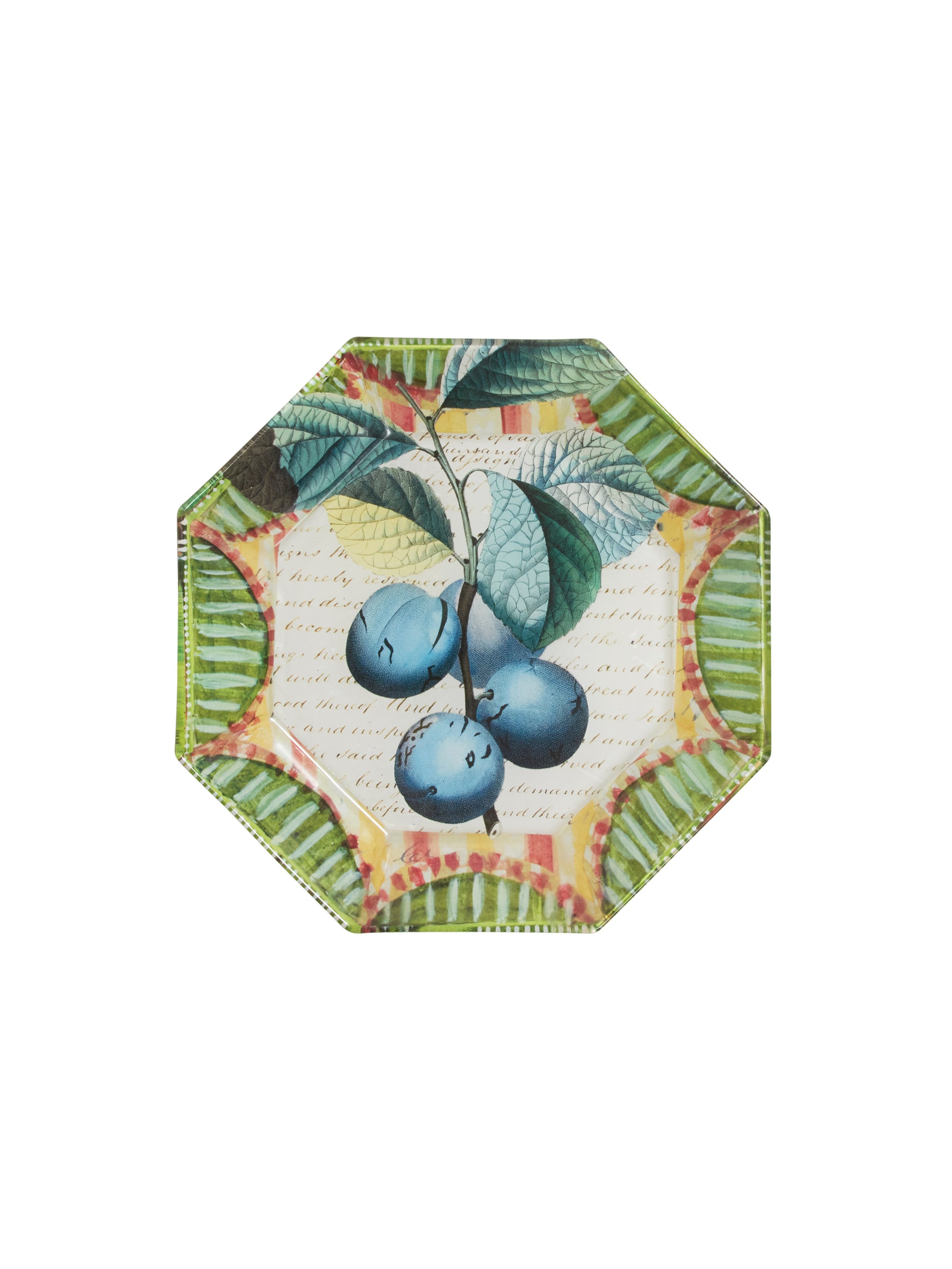 Vintage John Derian Fruit Plate Blueberries Weston Table