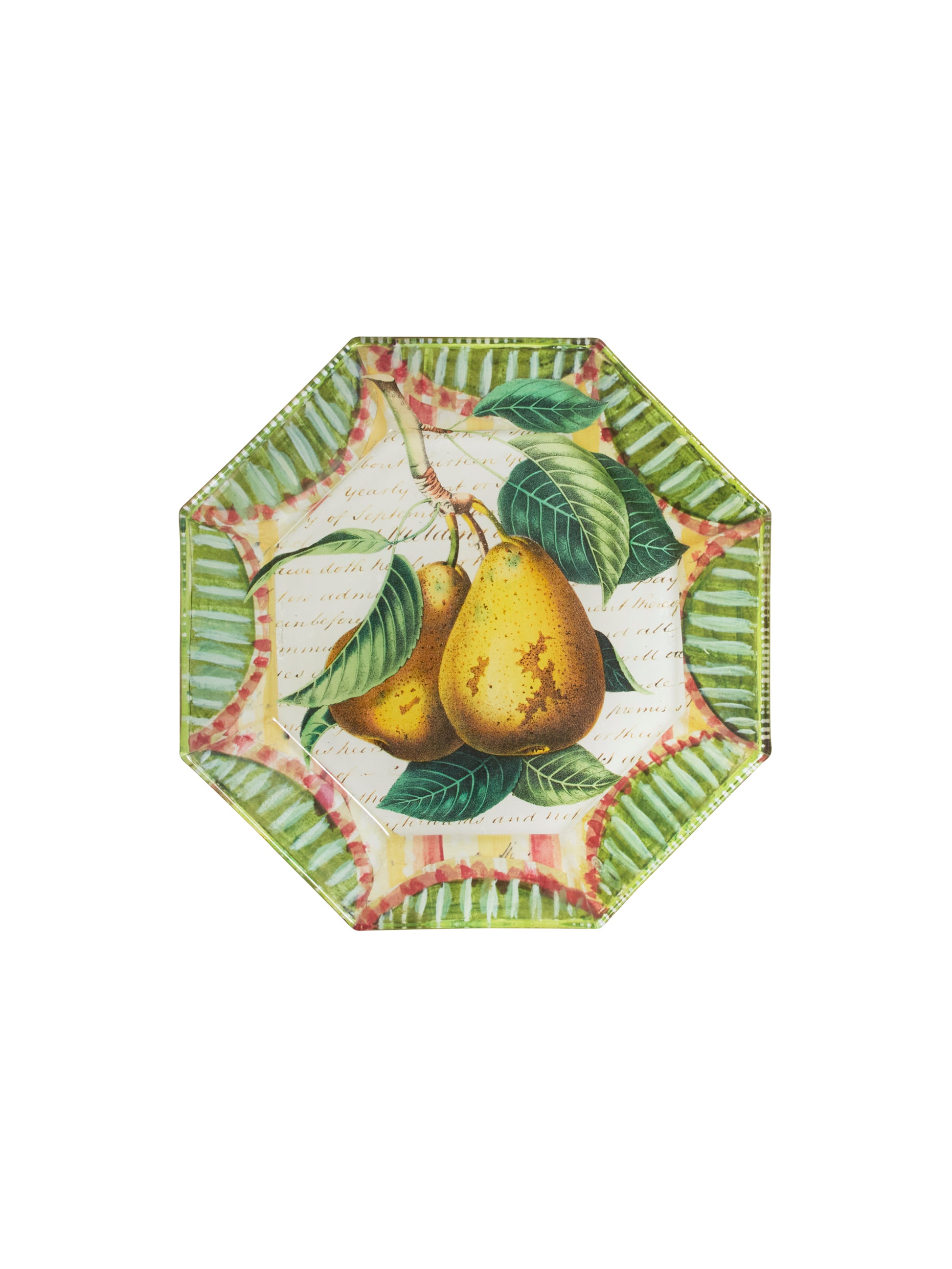 Vintage John Derian Fruit Plate Pears Weston Table