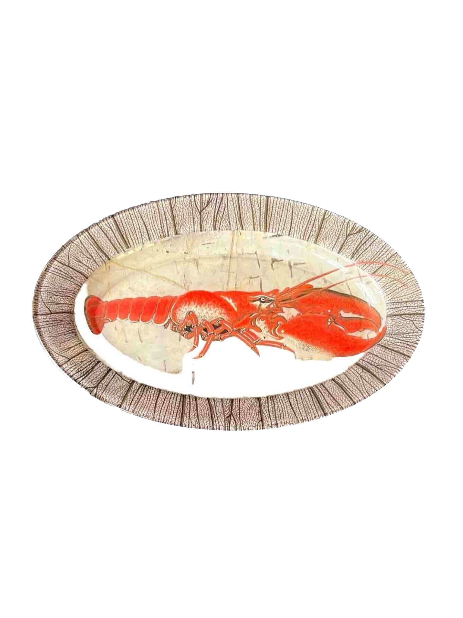 Vintage John Derian Lobster Oval Plate Weston Table