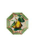 Vintage John Derian Octagonal Fruit Plate Pear Weston Table