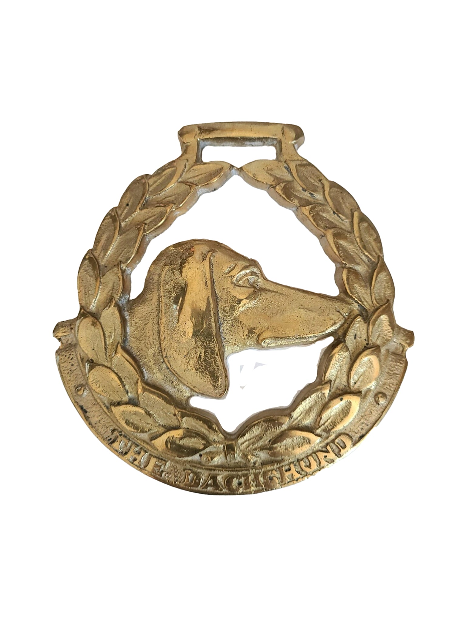Vintage John Ellis Dachshund Brass Bottle Opener Weston Table