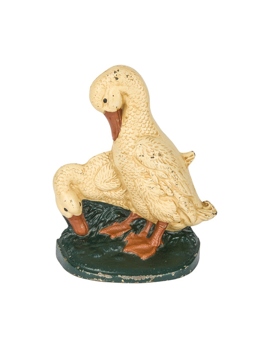Vintage John Wright White Ducks Doorstop Weston Table