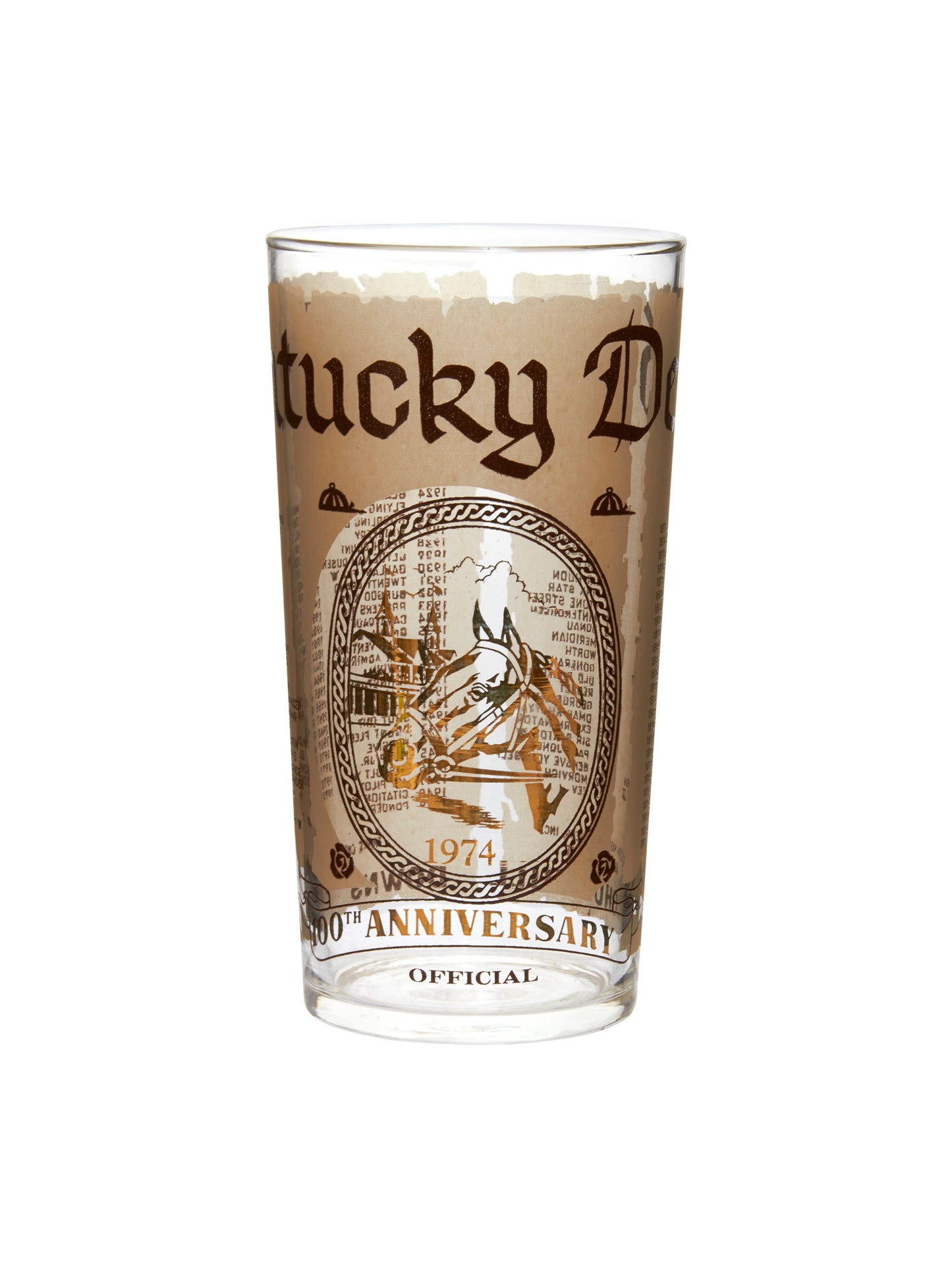Vintage Kentucky Derby 100th Anniversary Mint Julep Glasses Weston Table