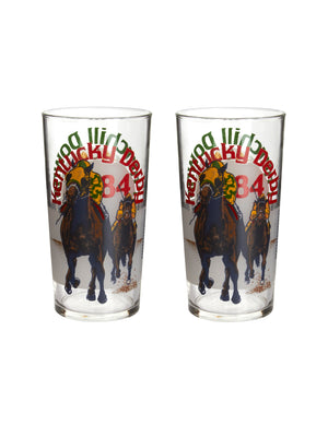  Vintage Kentucky Derby 110th Mint Julep Glasses Weston Table 