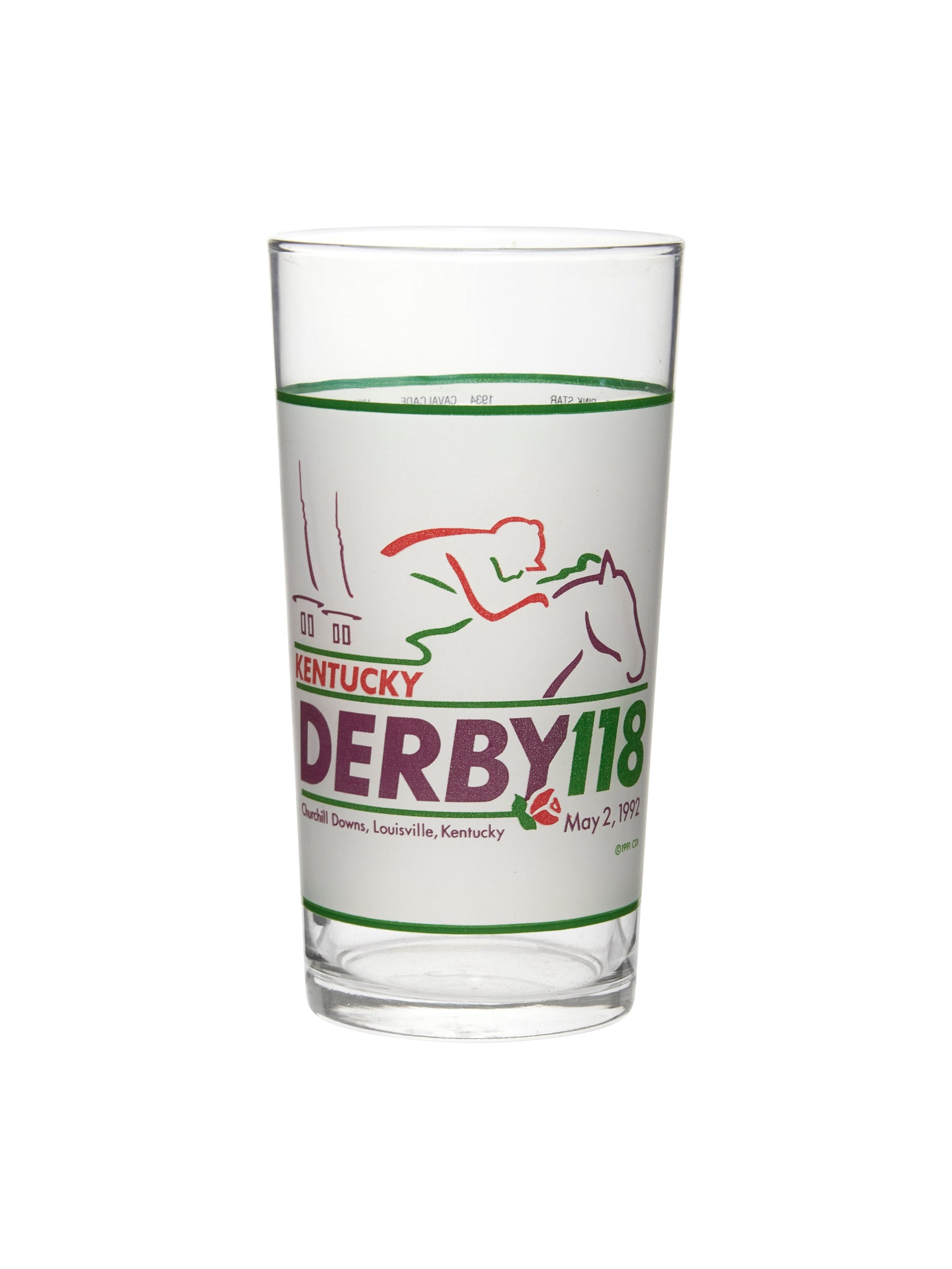 Vintage Kentucky Derby 118th Mint Julep Glasses Weston Table