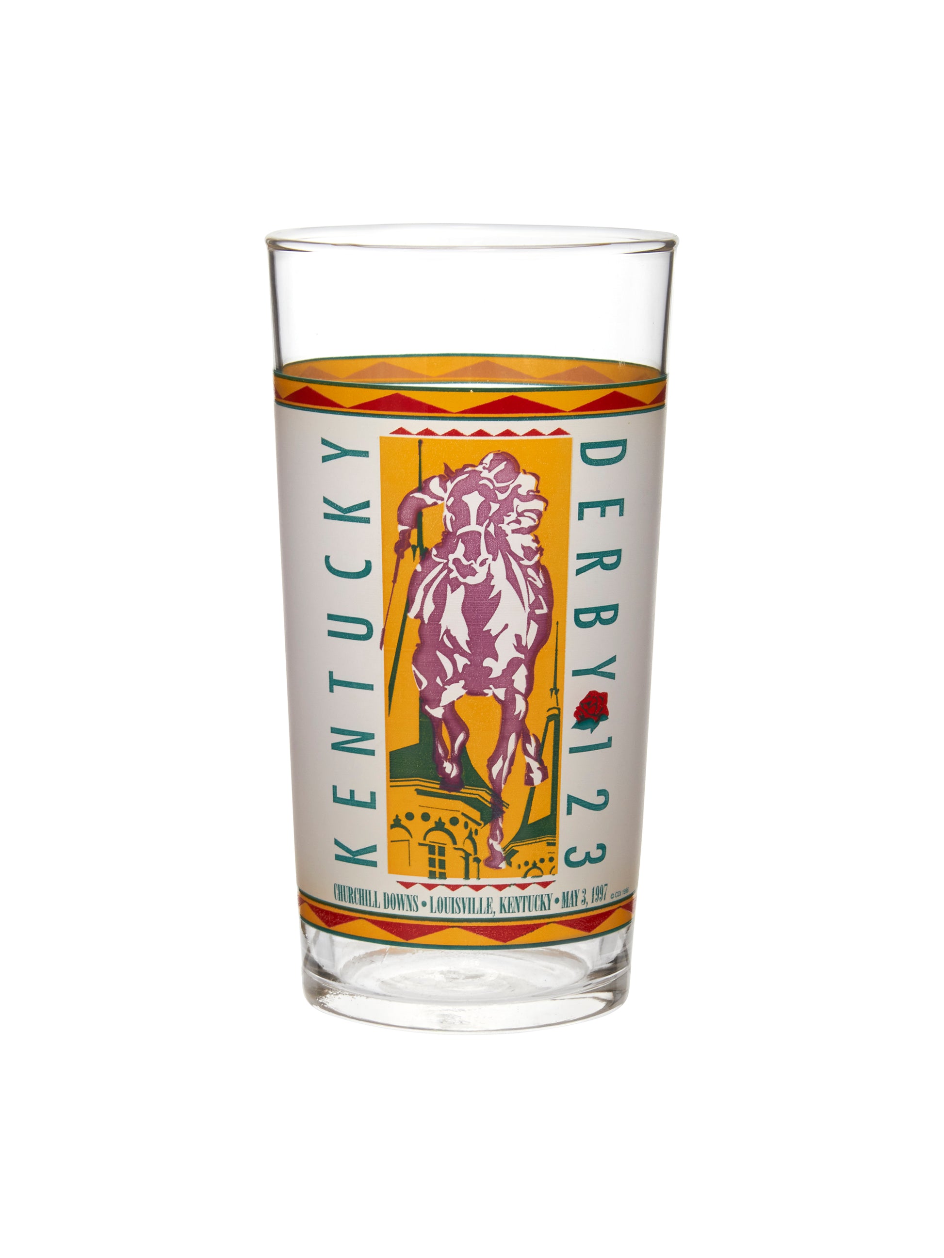 Vintage Kentucky Derby 123rd Mint Julep Glasses Weston Table