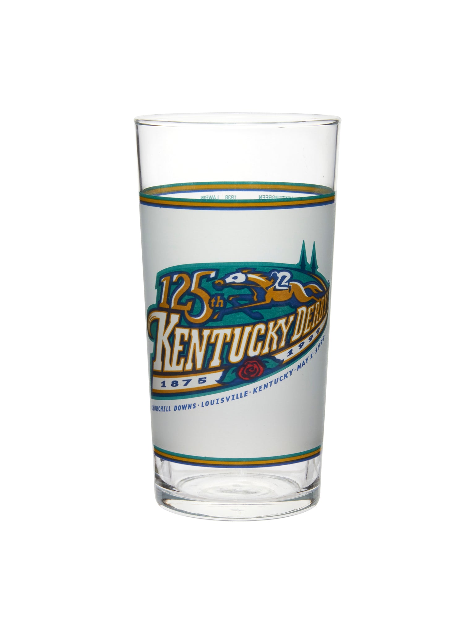 Vintage Kentucky Derby 125th Mint Julep Glasses Weston Table