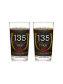 Vintage Kentucky Derby 135th Mint Julep Glasses Set of Two Weston Table 