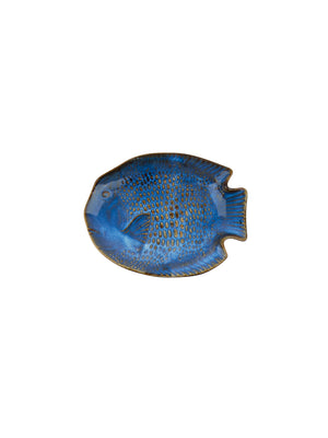  Vintage Kotobuki Azure Fish Plate Weston Table 