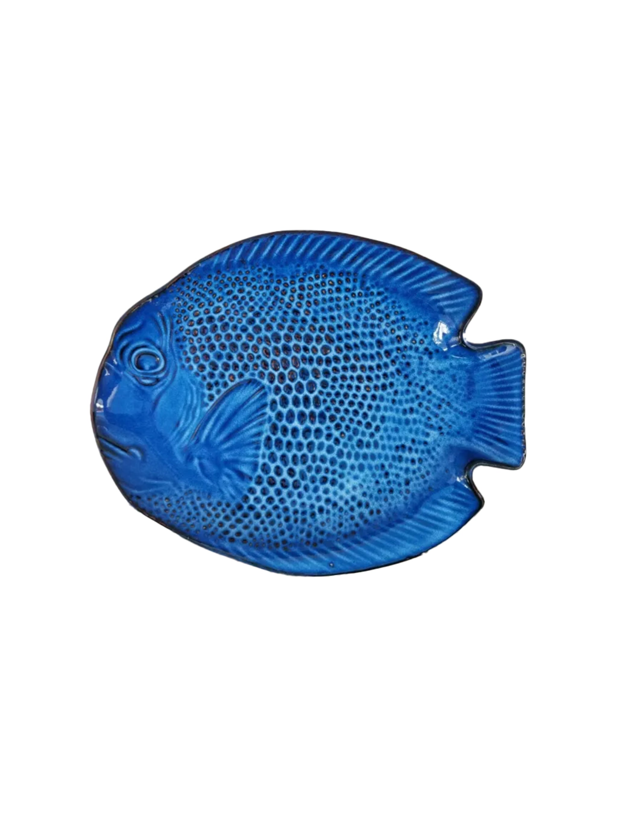 Vintage 1960s Kotobuki Azure Fish Plate | Dinnerware | Weston Table