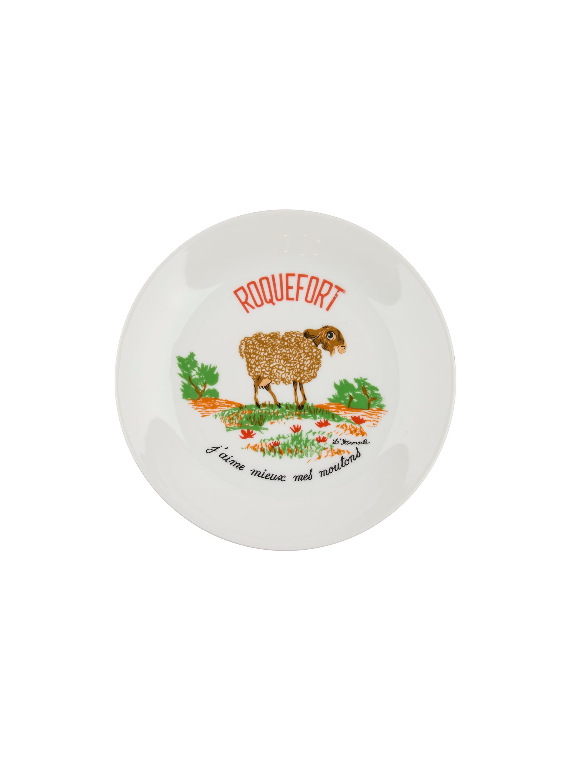 Vintage L'Hirondelle Cheese Plates Weston Table