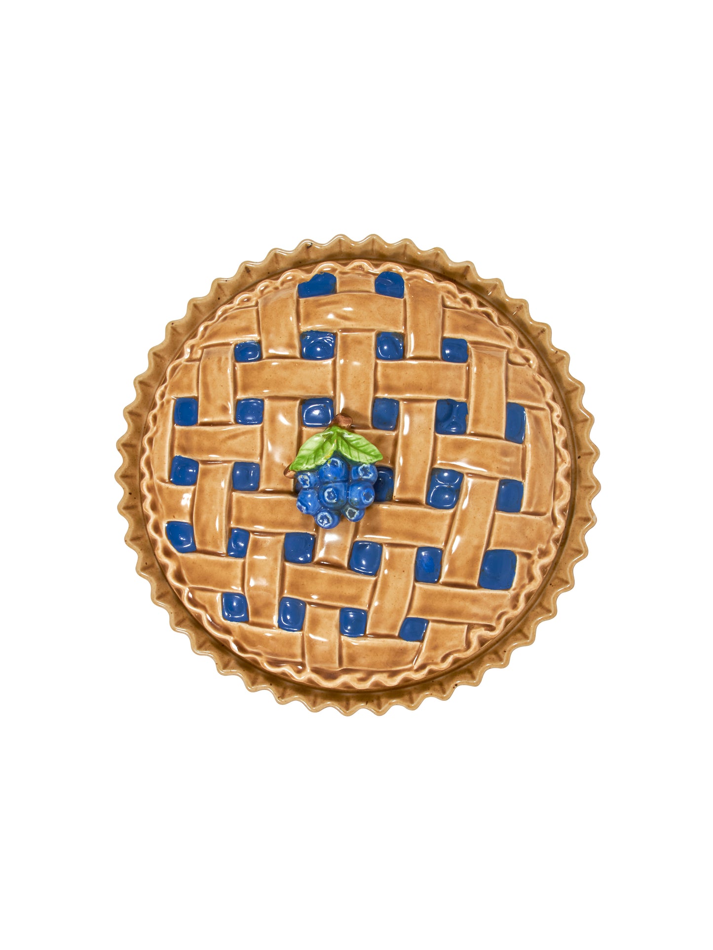 Vintage Lattice Blueberry Pie Keeper Weston Table