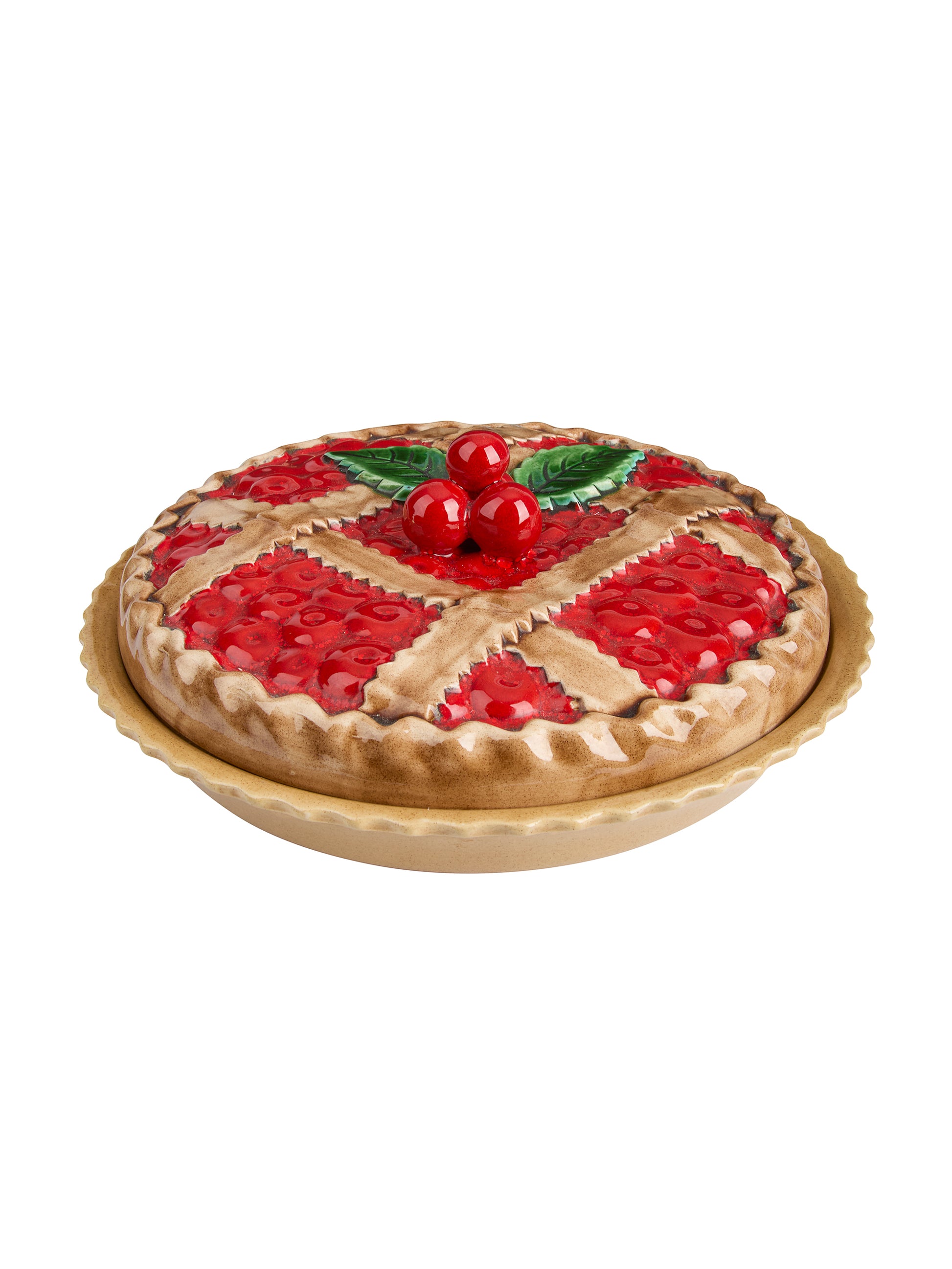 Vintage Lattice Cherry Pie Keeper Weston Table