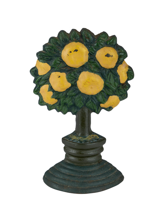 Vintage Lemon Tree Cast Iron Doorstop Weston Table