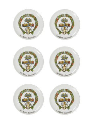  Vintage Les Petit Fromages Plate Set of Six Weston Table 
