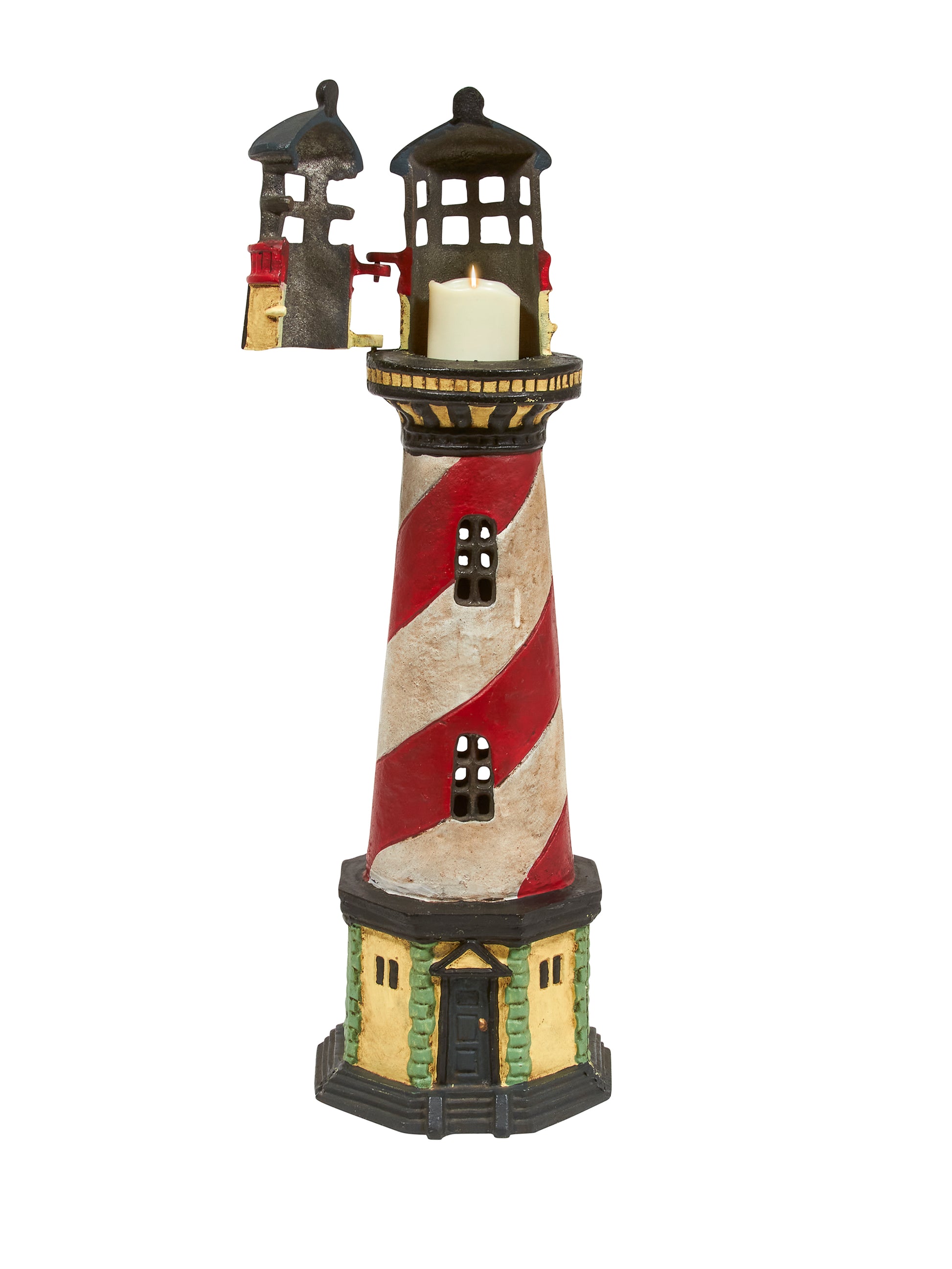 Vintage Lighthouse Doorstop with Votive Candle Holder Weston Table