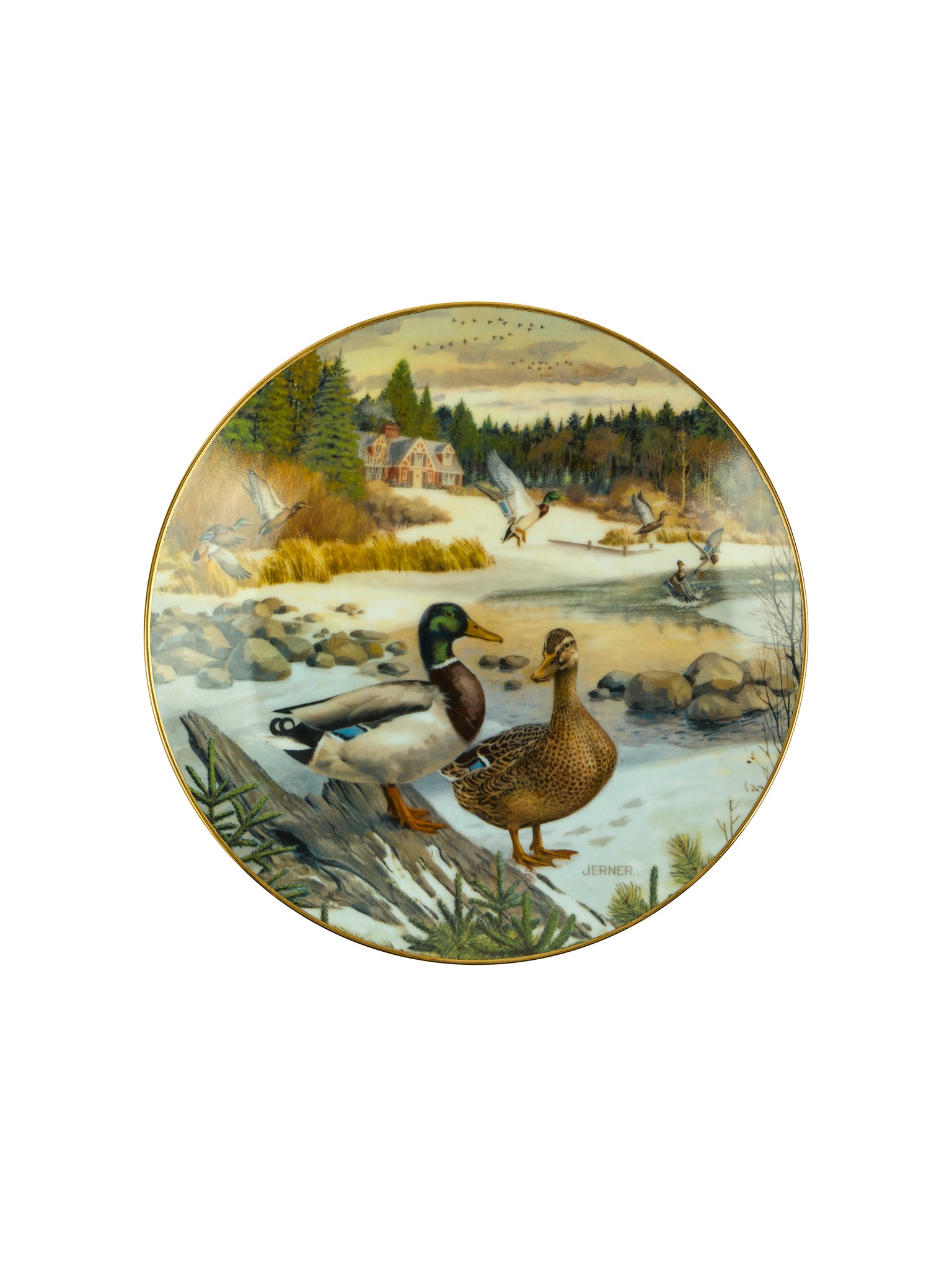 Vintage Living with Nature Jerner's Duck Plates Weston Table
