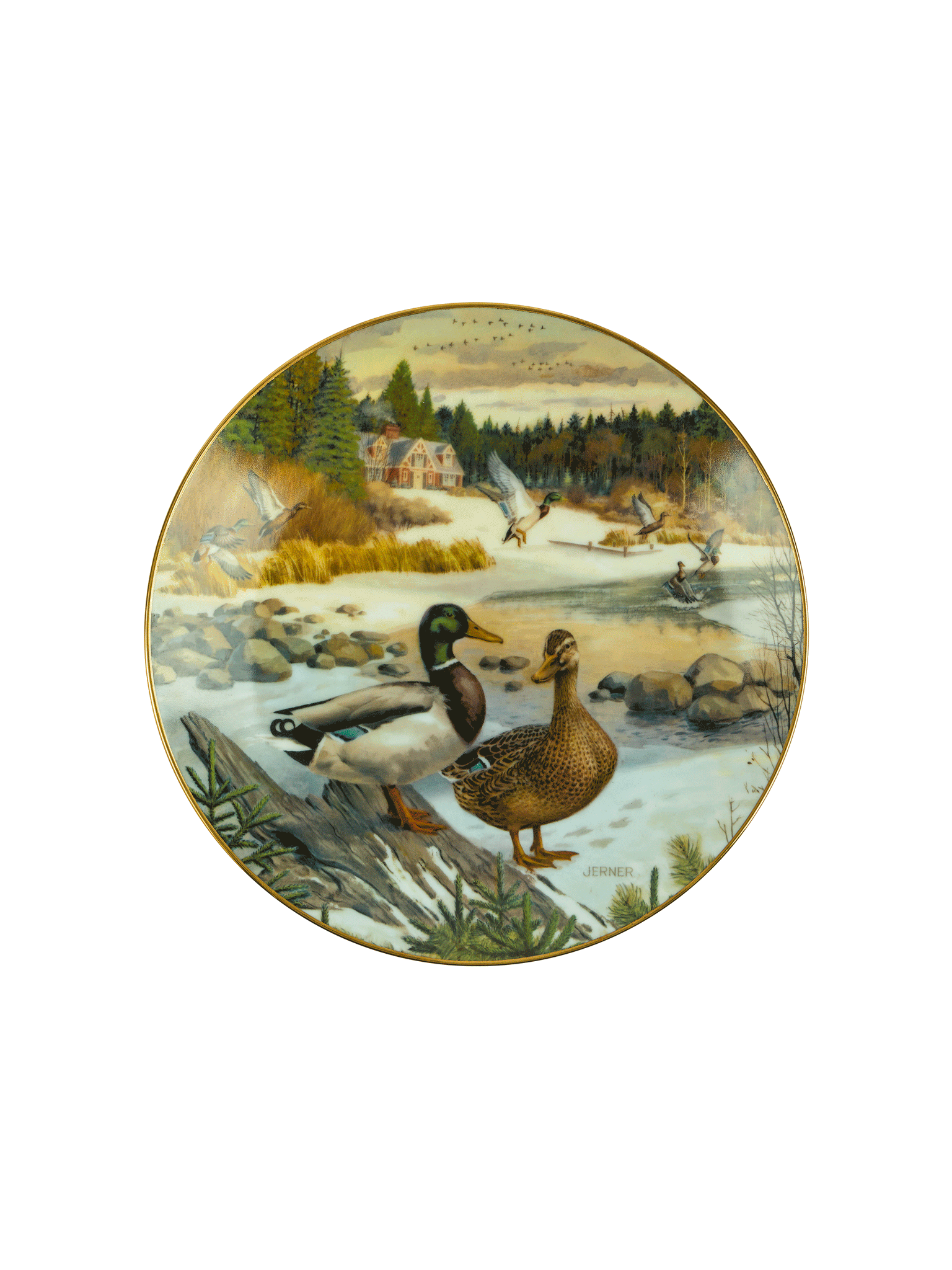 Vintage Living with Nature Jerner's Duck Plates Weston Table