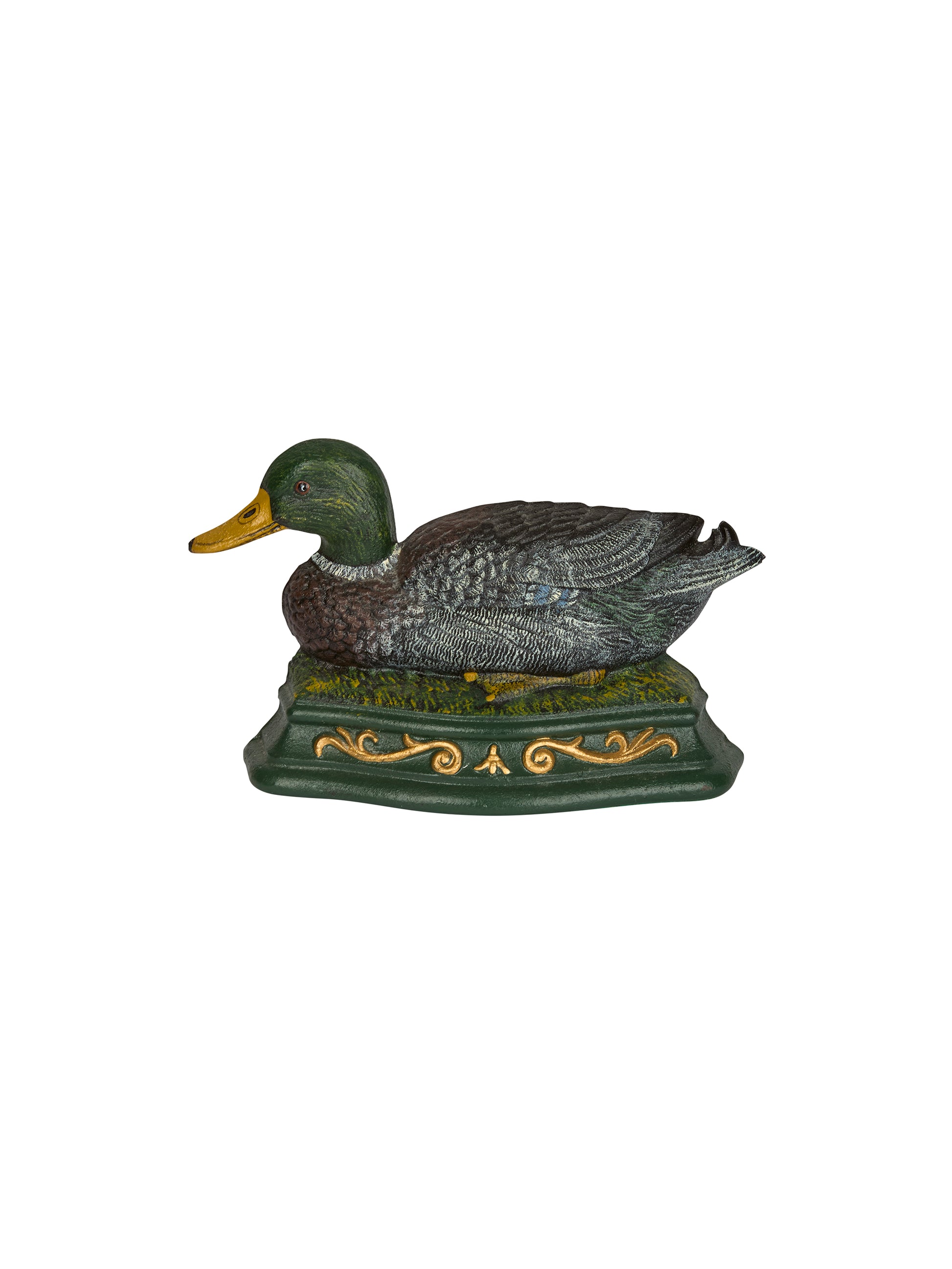 Vintage Mallard Cast Iron Doorstop Weston Table