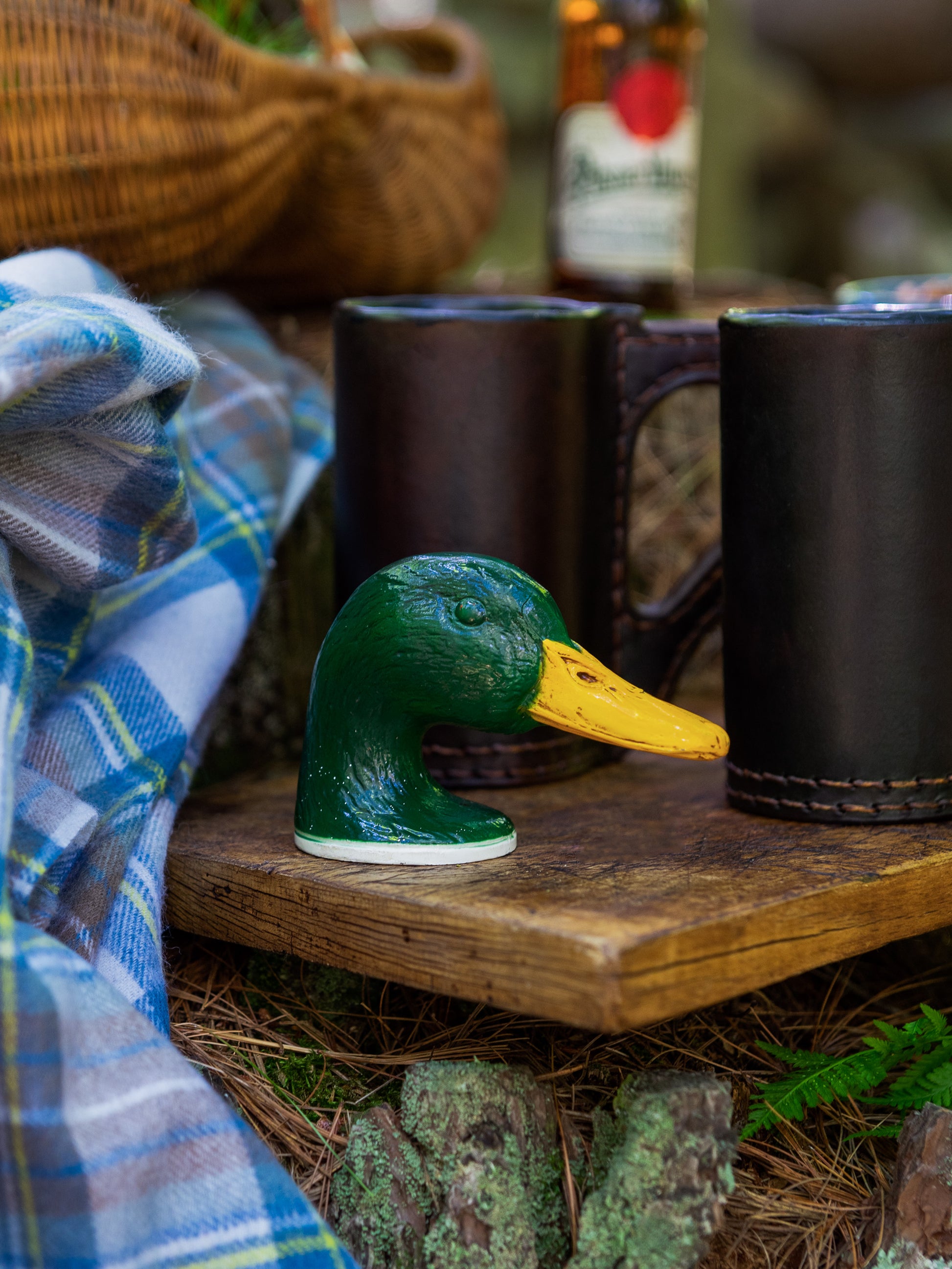 Vintage 1950s Green Mallard Head Bottle Opener Weston Table