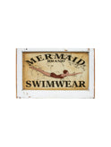 Vintage Mermaid Swimming Window Sign Weston Table