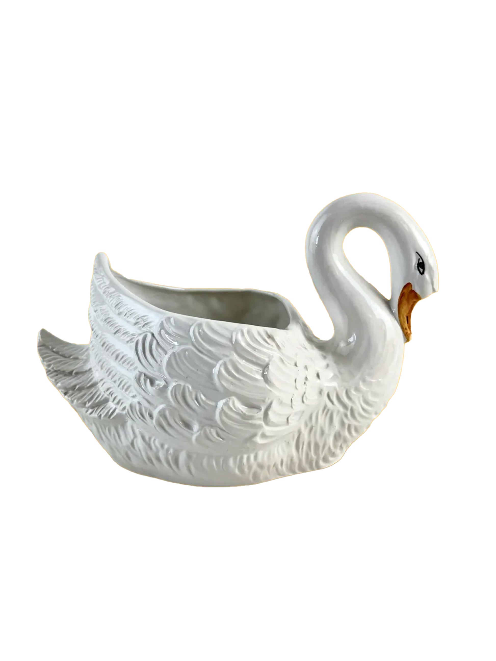 Vintage Mid Century Italian Bassano Swan Planter Weston Table