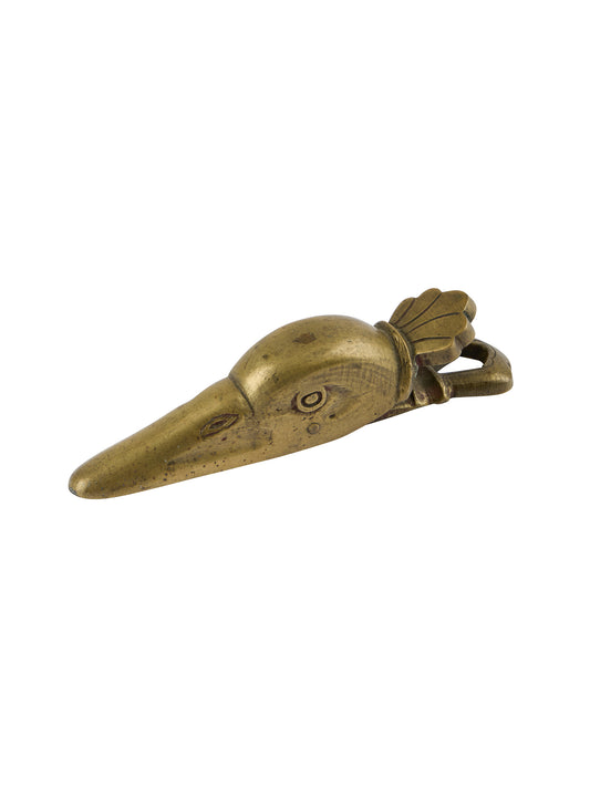 Vintage Mid Century Brass Duck Letter Holder Weston Table