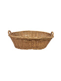 Vintage Mid Century French Wicker Laundry Basket Weston Tabl