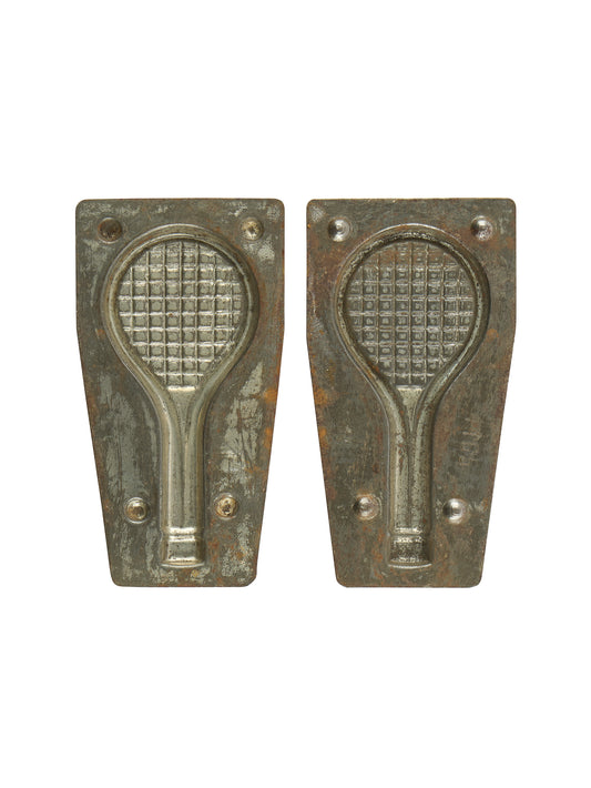 Vintage Mid Century German Tennis Racquet Chocolate Mold Weston Table