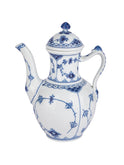 Mid Century Royal Copenhagen Blue Fluted Half Lace Coffee Pot Weston Table