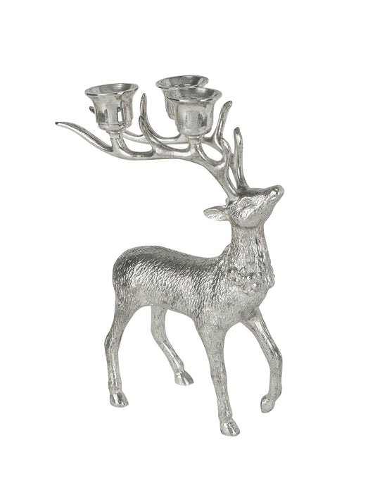 Vintage Mid Century Stag Silver Plate Candelabra Weston Table