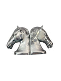 Vintage Mid Century Silver Stallion Bookends Weston Table