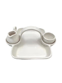 Vintage Mid Century Strawberry Basket with Cream and Sugar Set Weston Table
