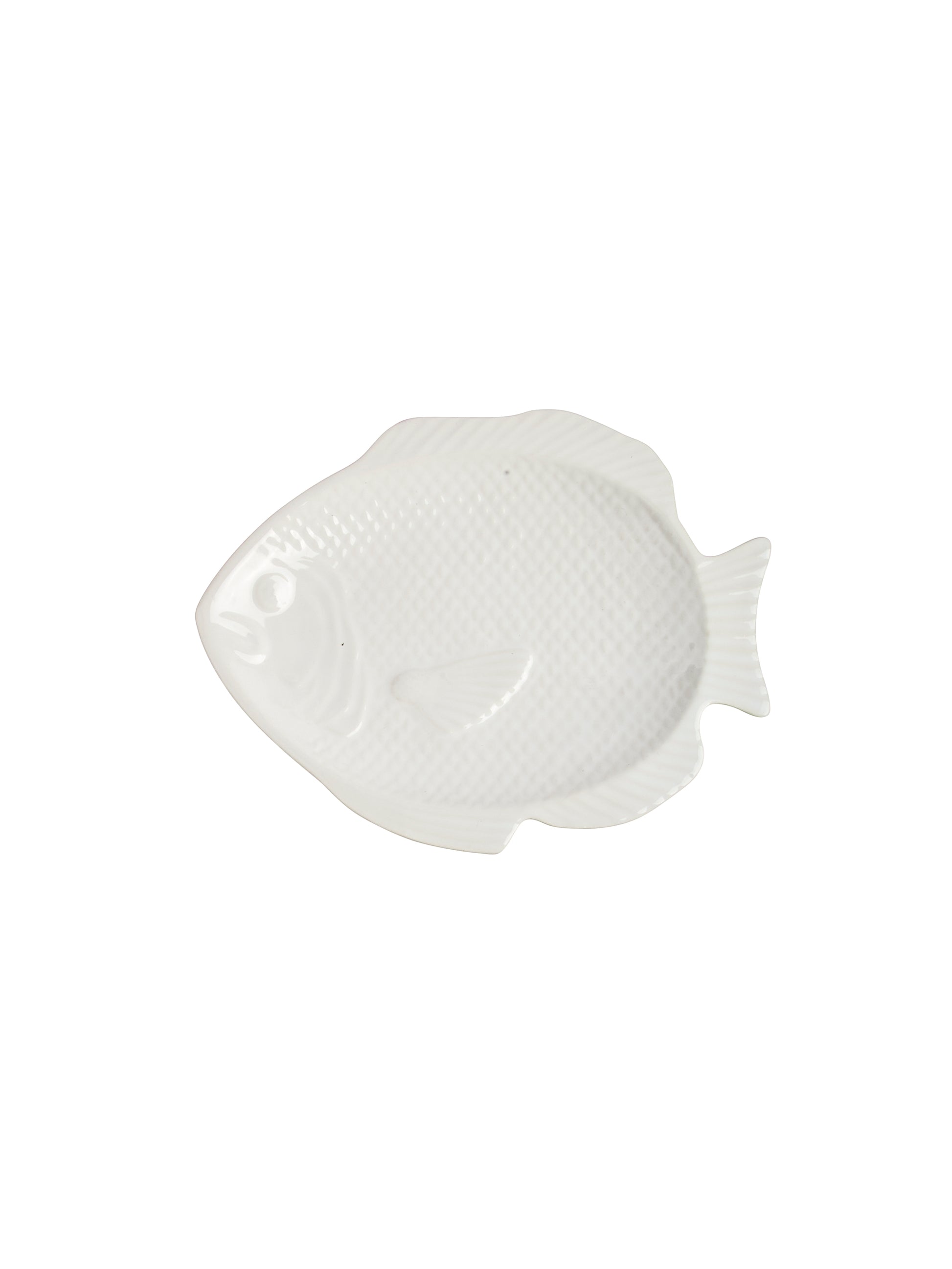 Vintage Mid Century White Japanese Small Porcelain Fish Plate Weston Table
