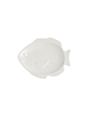  Vintage Mid Century White Japanese Small Porcelain Fish Plate Weston Table 