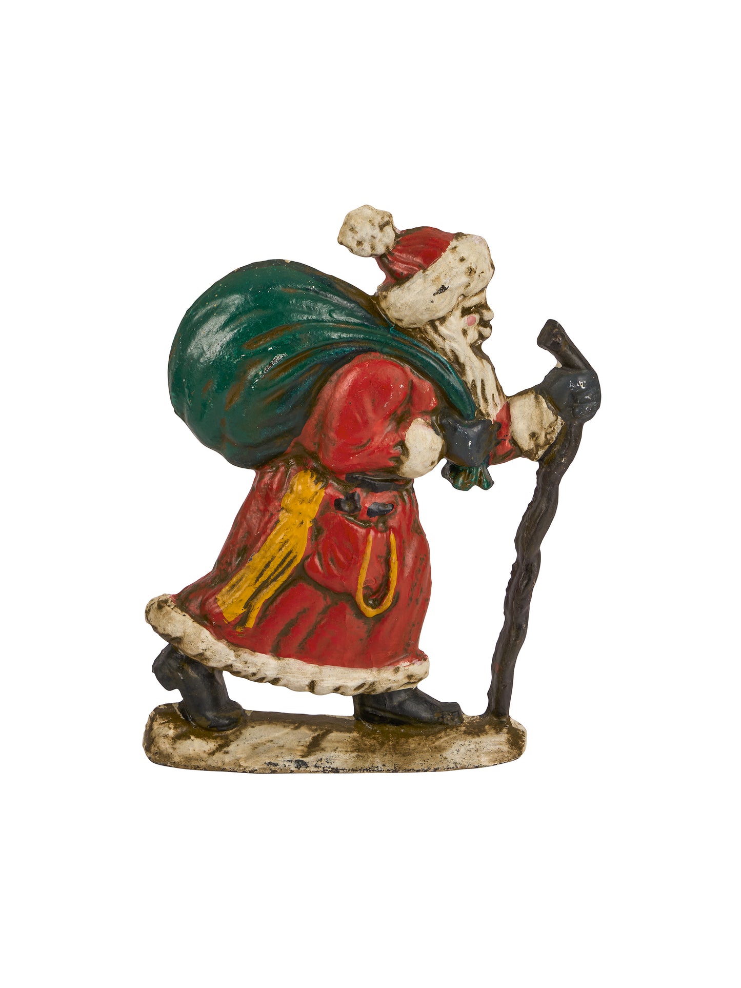 Vintage Old World Santa Cast Iron Doorstop Weston Table
