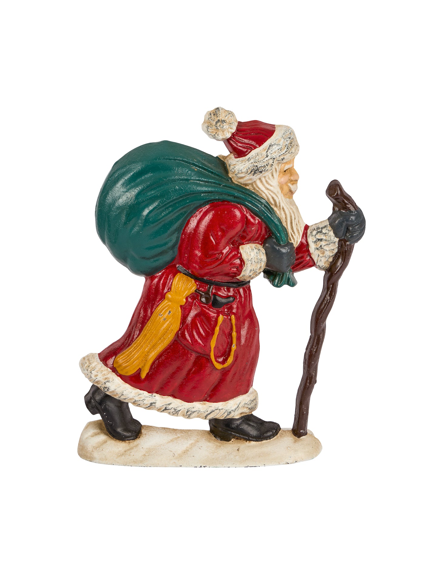 Vintage Old World Santa Cast Iron Doorstop Weston Table