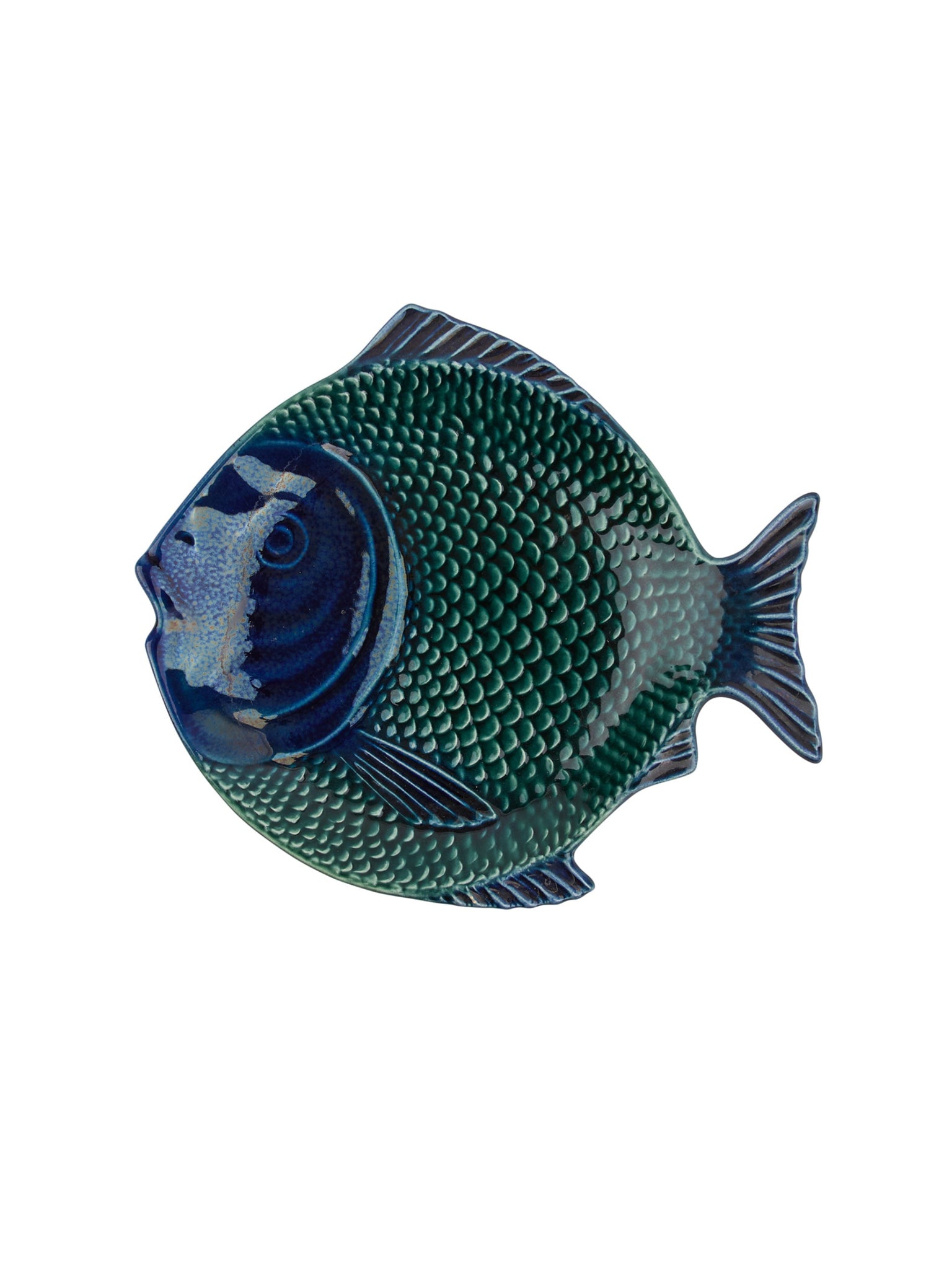 Vintage Olfaire Blue Ombre Fish Plate Weston Table
